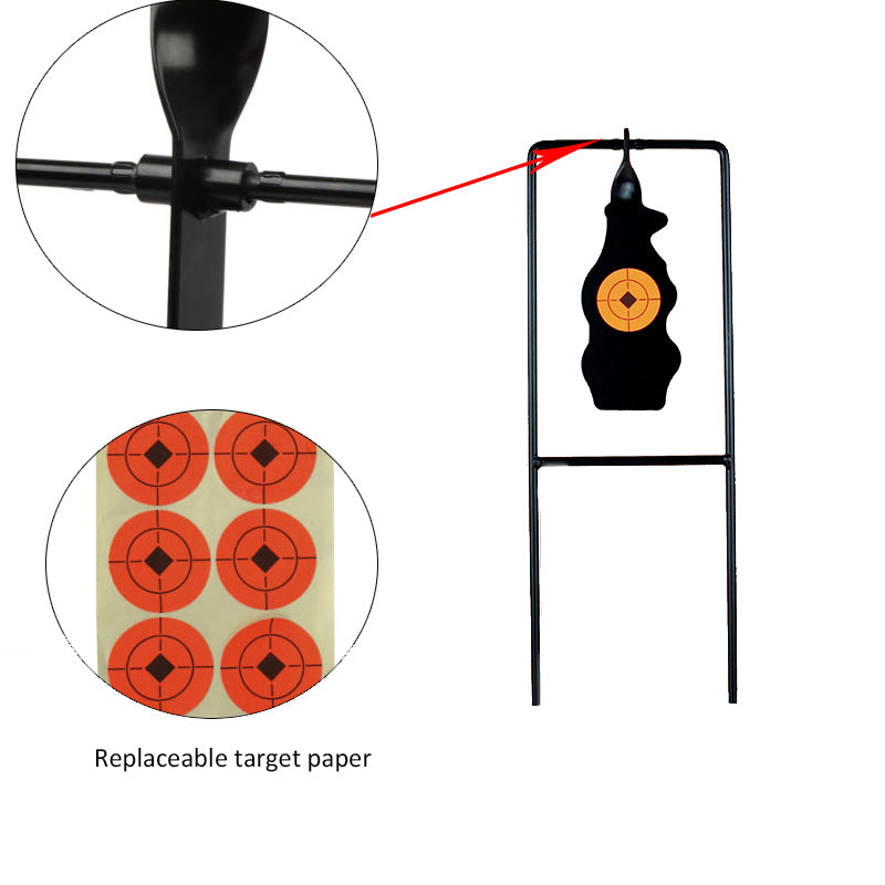 Atflbox Metal Spinning Air Gun Pellet BB Guns Resetting Target, Rated for .177 .22 Caliber Outdoor Shooting