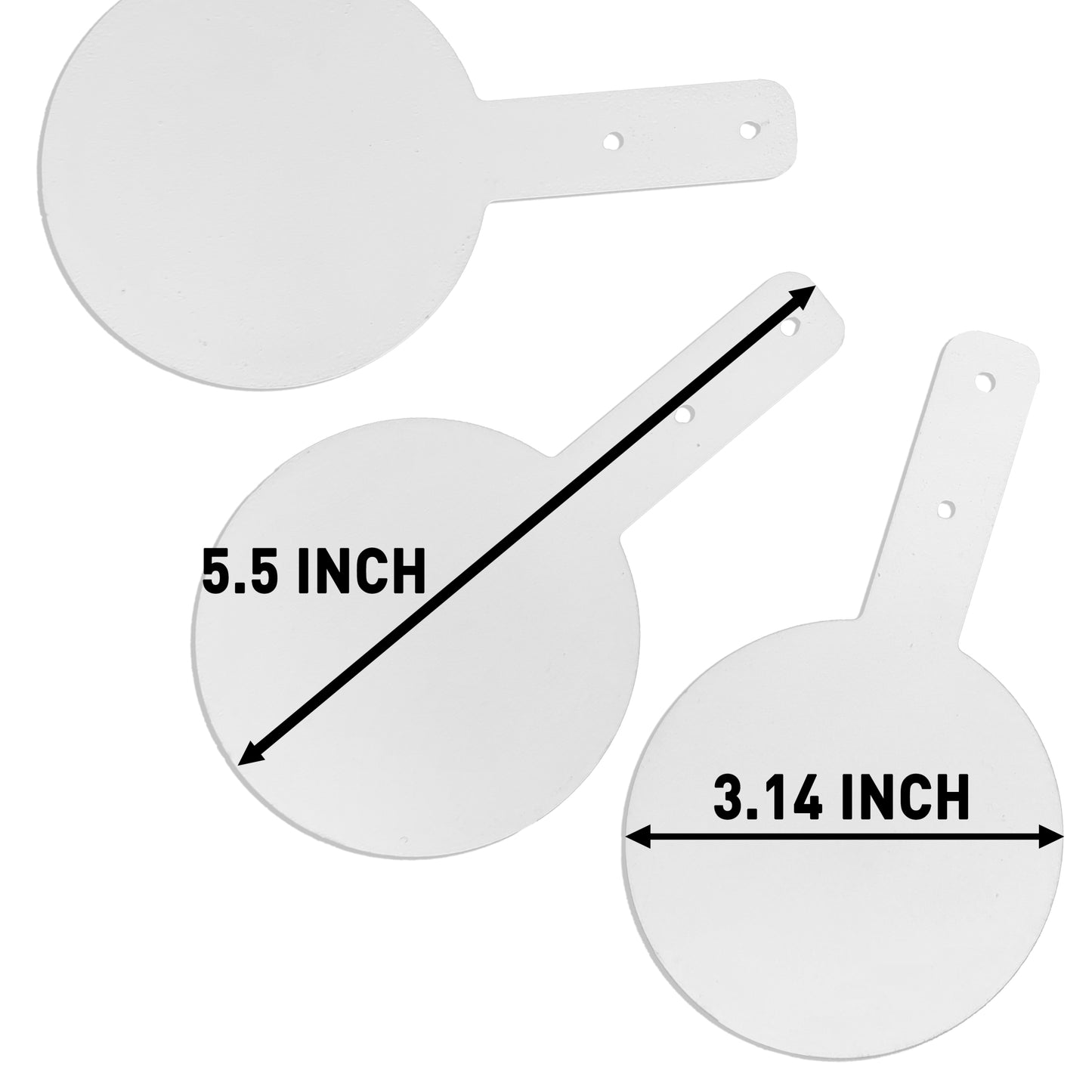 Atflbox Airsoft Shooting Target Stand Accessories 10 Pieces of White Targets (84mm)