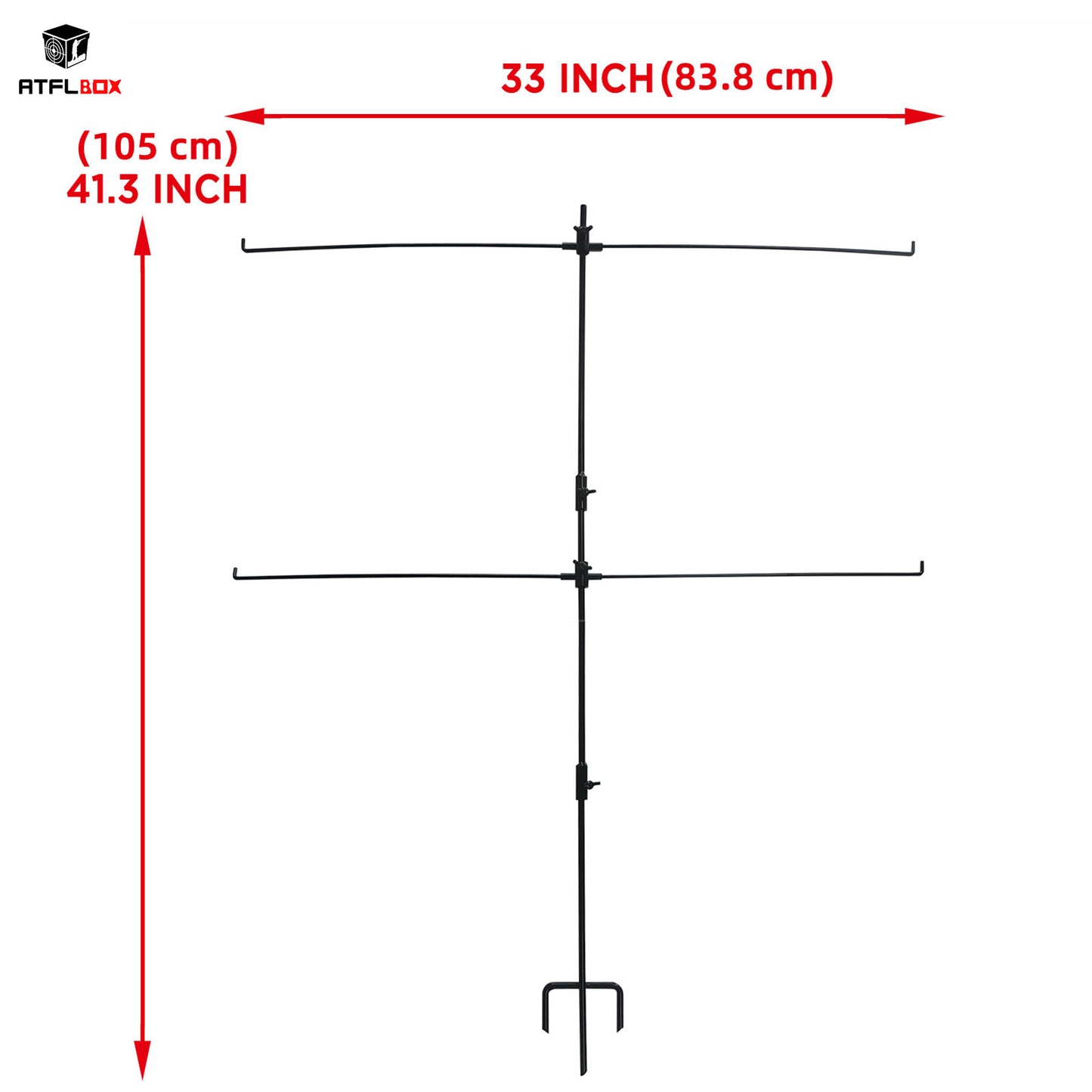 Atflbox Adjustable Shooting Target Stand for Outdoor,Paper Shooting Target Stand,Range BB Gun, Airsoft,Airgun