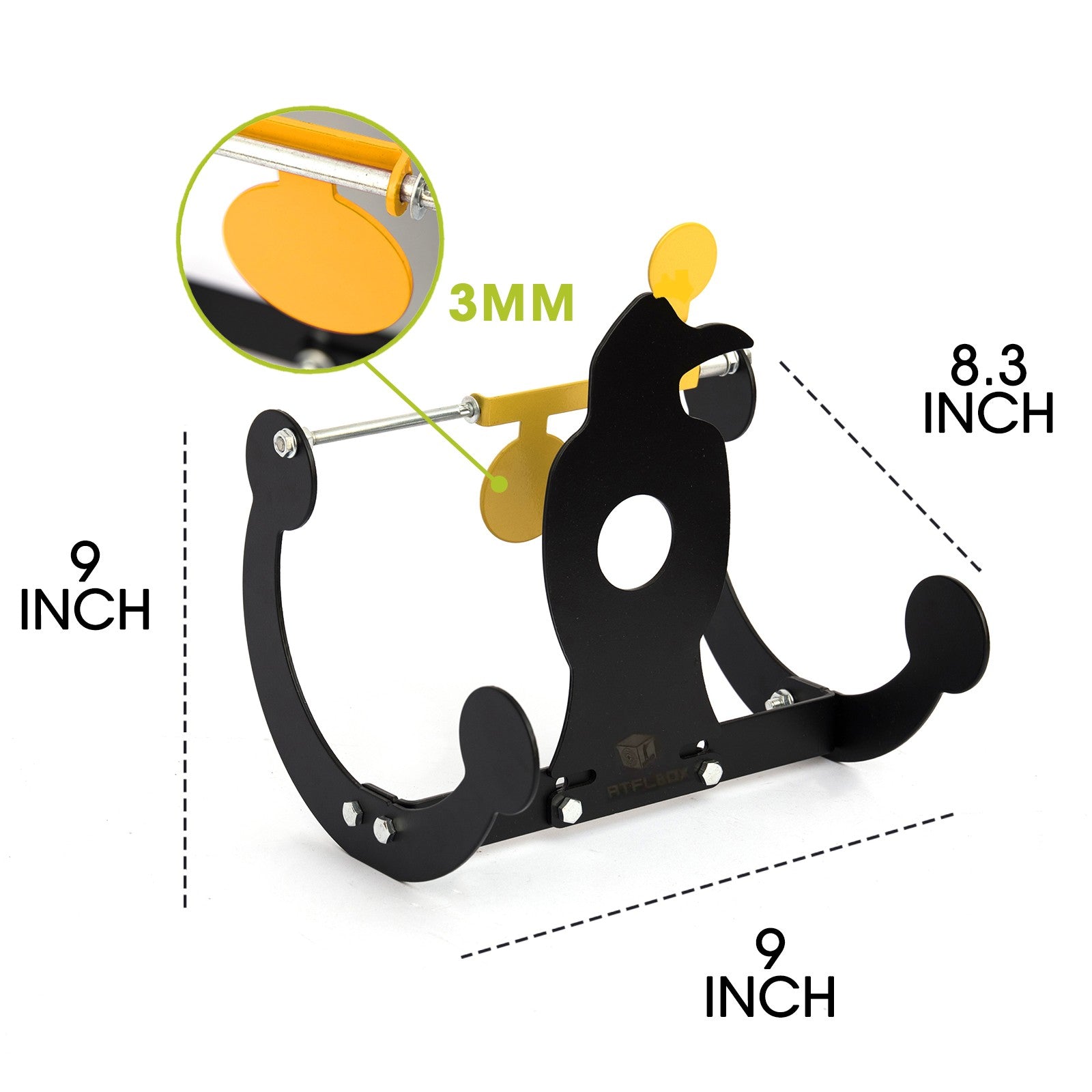 Atflbox BB Gun Eagle Silhouette Spinning Target, Auto Reset Pellet Sho ...