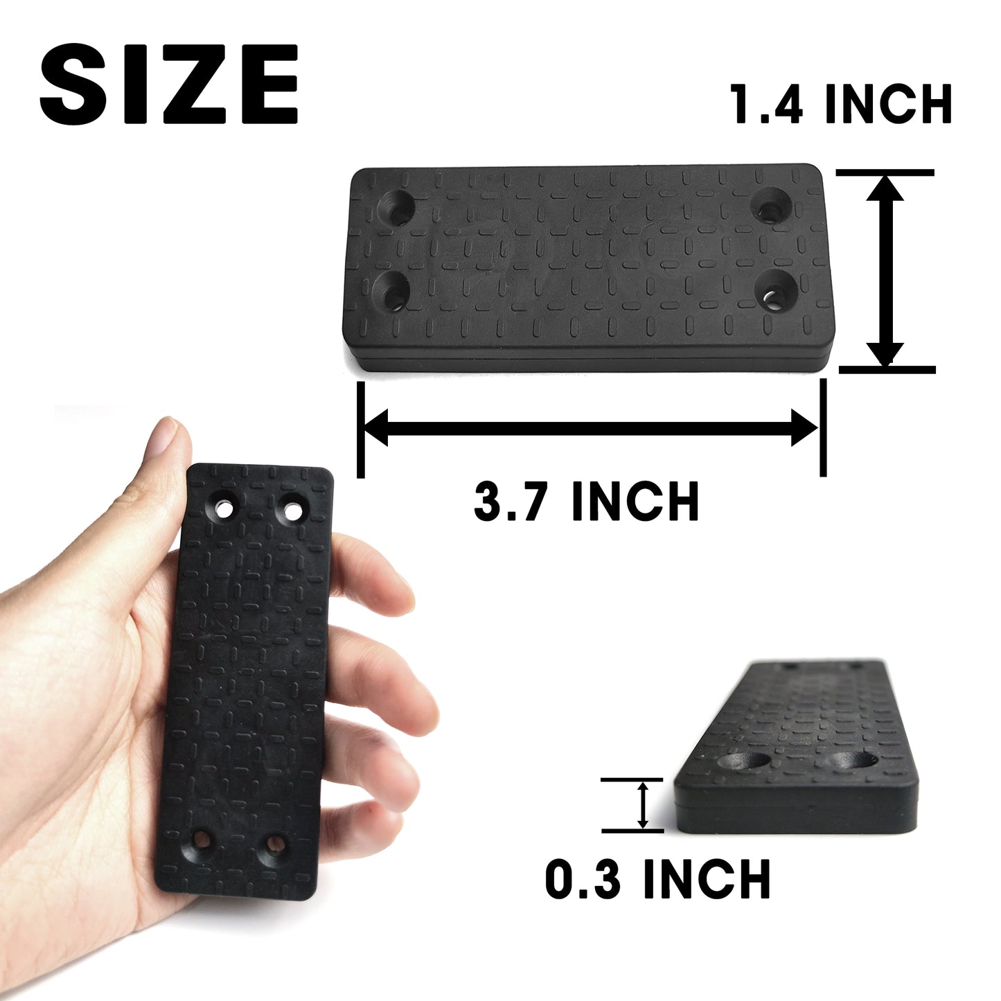 Gun Magnet 20kg Rated Magnetic Gun Holder, Scratch-Resistant, Rubber-Coated, Concealed Gun Holder for Rifle Gun Magazines in Vehicle, Truck, Car, Wall and Desk (Pack of 2)