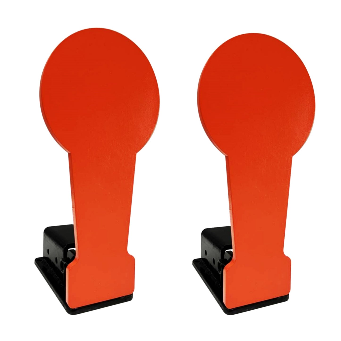 Atflbox 3/8" AR500 12.8'' Classic Popper Steel Shooting Target, 6'' Plate Auto Reset Target for Shooting Range, Suitable for Pistol, Rifle, Handgun, Shotgun, Rimfire, 2 PACK