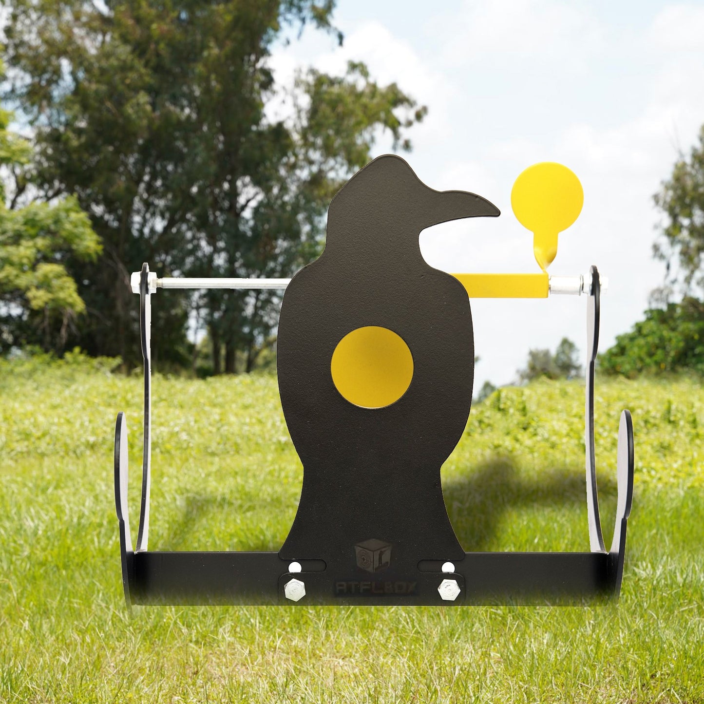 Atflbox BB Gun Eagle Silhouette Spinning Target, Auto Reset Pellet Shooting Target for .177 .20 Caliber Airgun Rifle