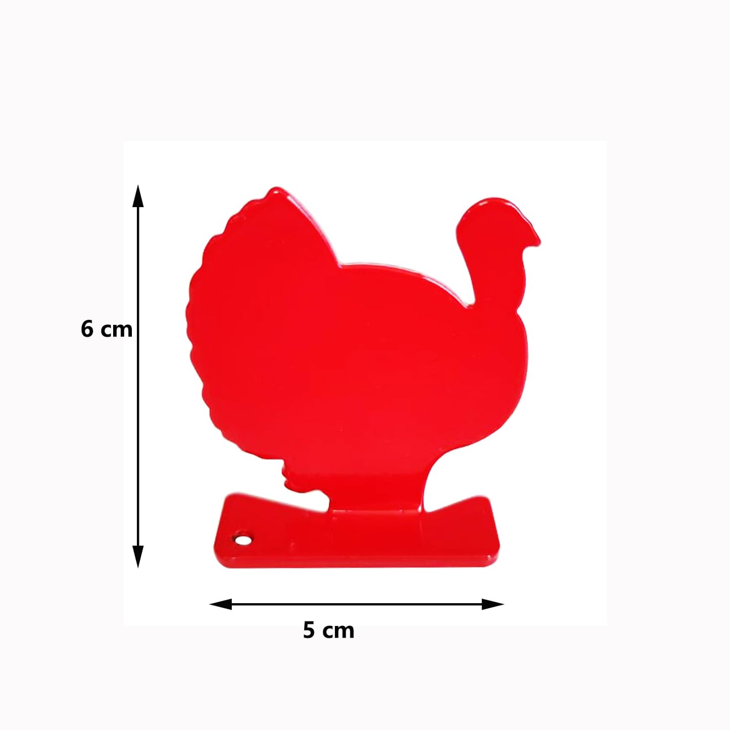 ATFLBOX 5 Pcs Air Gun Turkey Metal Silhouette Targets for Air Rifles and Pistols