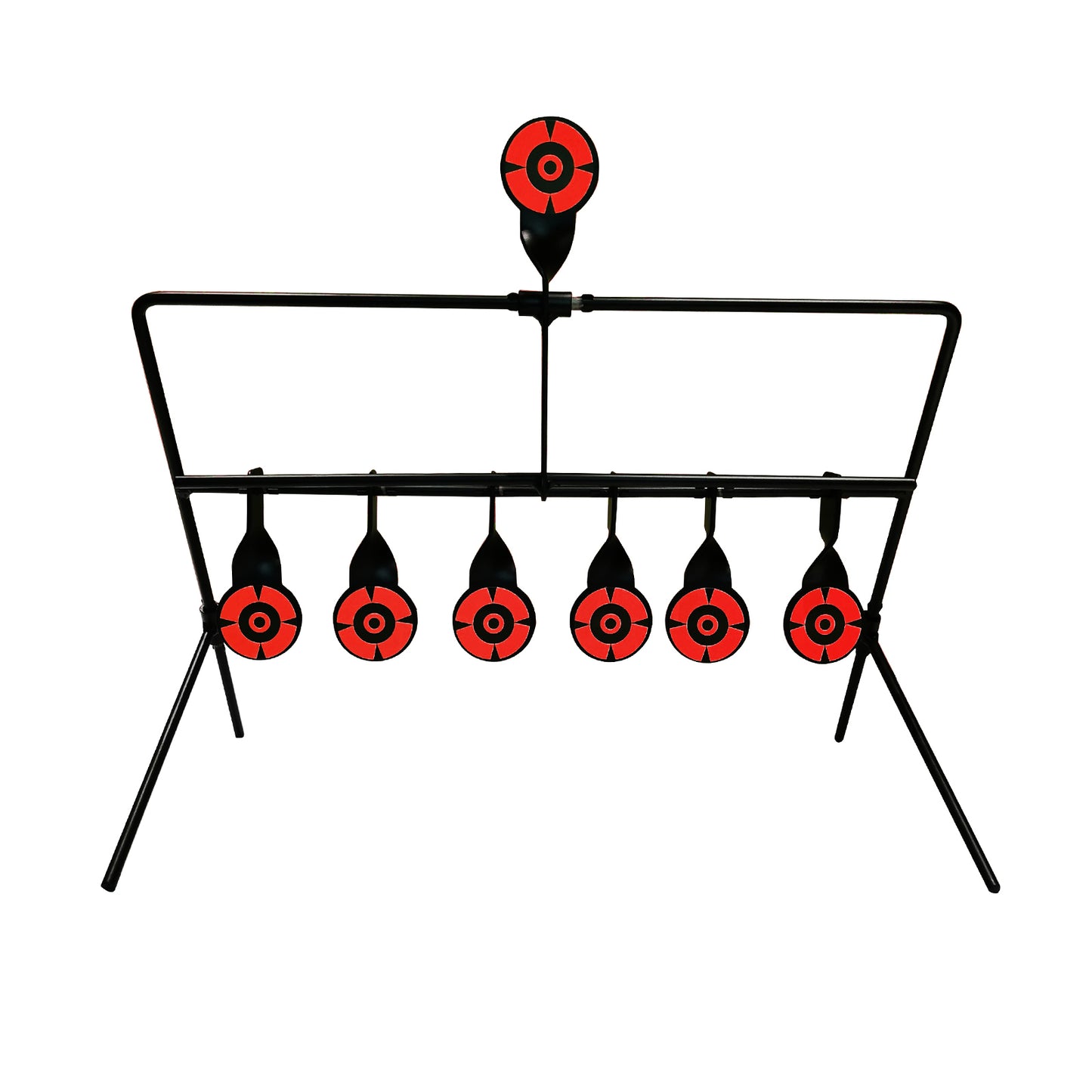 Atflbox Resetting Targets for Airgun Pellet BB Guns,6 Steel Targets for Shooting , Rated for .177 Caliber