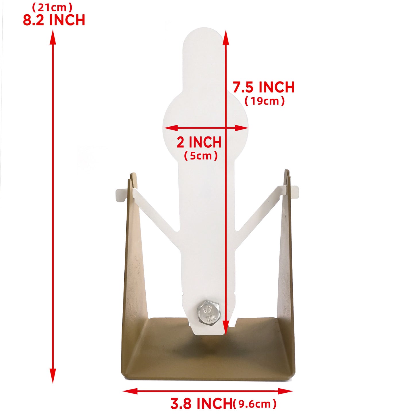 Atflbox 2 Pcs Resetting Metal Shooting Practice Target Rated for Airsoft Pistol BB Guns, Suitable for Outdoor and Indoor