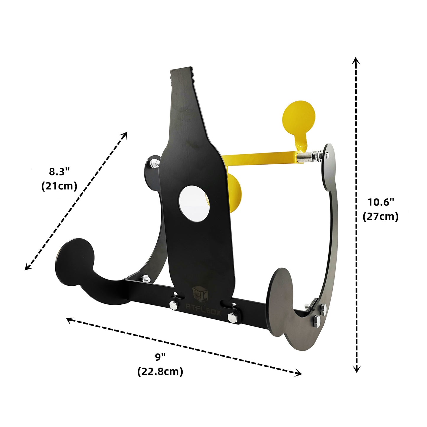 Atflbox Beer Bottles Silhouette Spinner Target Auto Resetting Shooting Target for .177 Airgun Rifle