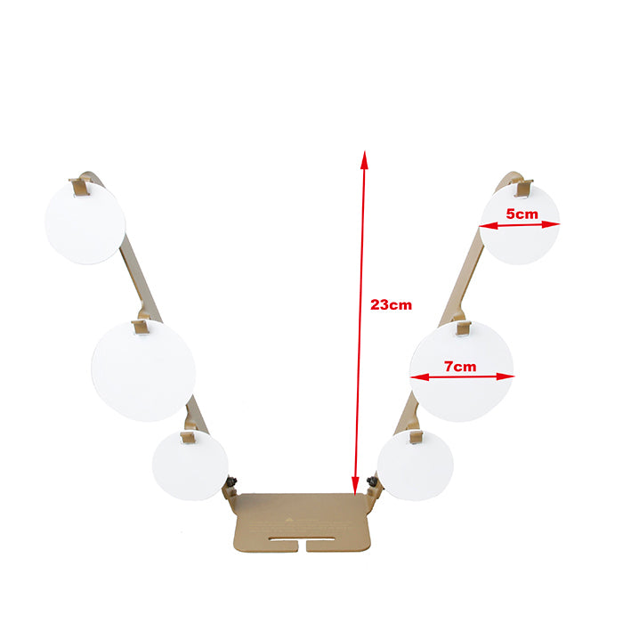 Atflbox Metal Shooting Target Stand with 6 Steel Plates for Airsoft BB Guns for Outdoor and Indoor (Tree 2)