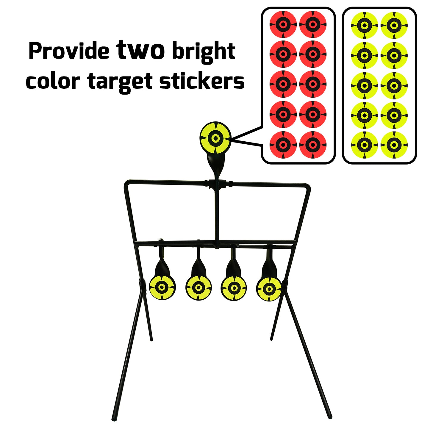 Atflbox Resetting Targets for Pellet Guns,Steel Targets for Shooting and Hunting, Rated for .177 .22 Caliber Airgun Rifle