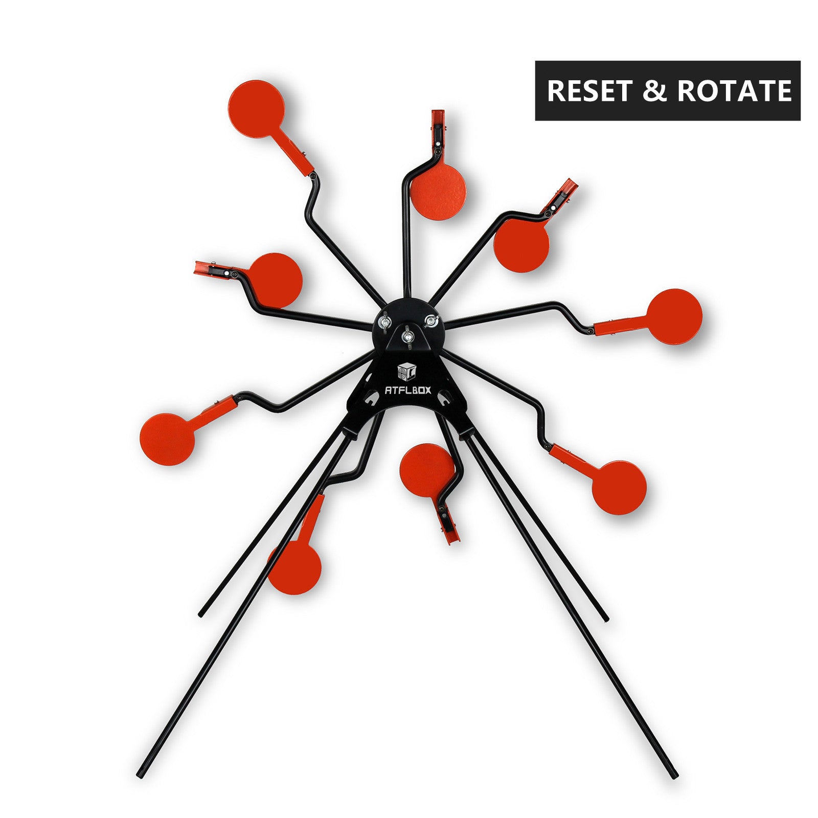  GearOZ Spinning Airsoft Target, 18x9, Pellet Gun Targets,  Air Rifle Targets, Tic-Tac-Toe Designed BB Gun Resetting Shooting Target  Stand for Outdoor, Backyard : Sports & Outdoors
